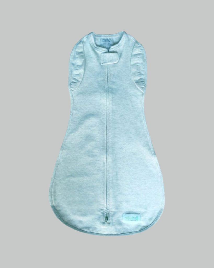 sky blue convertible arms to arms free swaddle - woombie orignal